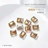 Pedras de Strass para Nail Art Retângulo 6*8 Strass de Canto Reto Strass de Quatro Cantos Quadrado Strass Açucarado Fundo Pontiagudo Diamante Irregular Acessórios de Decoração para Unhas