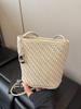 Bolso de Cubo Tejido de Gama Alta de Nicho para Mujer 2026 Nuevo Modelo Moda Versátil para Viajes Diarios Bolso de Hombro Cruzado de Moda