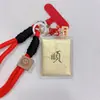 Pingente de Celular Ouro Puro Chaveiro 999 Ouro Corrente para Bolsa Loja de Ouro Item Quente de Transmissão ao Vivo Atacado de Fábrica