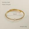 Traje de joyería simple de acero de titanio transfronterizo de 18k para mujer, anillo de circonita de acero inoxidable INS, pulsera de alta gama, joyería al por mayor