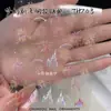 Nuevas Pegatinas para Uñas de Castillo Rosa Brillante de Ensueño Fuegos Artificiales Celebridad de Internet Año Nuevo Pegatinas de Uñas de Fuegos Artificiales Coloridos Calcomanías para Uñas
