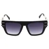 Gafas de Sol Metálicas de Doble Capa de Moda Europea y Americana Transfronterizas Clásicas Unisex Montura Cuadrada Tendencia Retro Gafas de Sol al por Mayor
