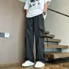 Pantalones Rectos para Hombre, Pantalones de Trabajo Estilo Japonés, Multibolsillos, Holgados, Frescos, Tallas Grandes Casuales, Para Exteriores, Primavera y Otoño, Tallas Grandes en Stock