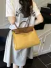 Bolso de Mano con Costuras de Lona, Gran Capacidad, Bolso de Hombro de Moda, Diario Casual, Elegante Bolso Cruzado, Bolso para Mujer de Comercio Exterior de Lujo Ligero