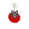 Perro de Dibujos Animados Creativo Forma Creativa Bola de Pelo Llavero de Dibujos Animados Lindo Decoración Accesorios de Dibujos Animados Lindos Bricolaje Suave