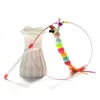 Suministros para Gatos Alambre Metálico Palo Juguete Ratón para Gato Juguete para Gato Mascota Pluma Plumas de Colores Muy Duradero para Gatos y Gatitos