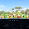 Acessórios Internos para Carros Elétricos Decorações para Display de Console Central de Carro Pequenos Enfeites Fofos Enfeites de Carro de Panda de Bambu