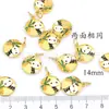 Imitación Arena Vietnamita Oro Gota Pintura al Óleo Chapado en Oro Colgante Pequeño Palabra Fu Conejo de Jade Pequeño Deslizante Accesorios diy Colgante Pequeño de Goteo