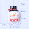 Árbol de navidad muñeco de nieve viejo dibujos animados resina accesorios de joyería horquilla diadema funda para teléfono móvil caja de papelería pegatina para refrigerador