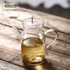 Tetera para uso doméstico con filtro, tetera Song estilo antiguo, juego de té, cafetera de té, transparente con tapa, asa colorida, tetera pequeña de mano