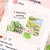 Pegatinas de Papel Sintético Solo para Amantes de las Letras Serie Solo las Flores Conocen Decoración de Jardín Floral Material para Collage de Diario 4 Tipos