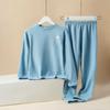 Ropa de Otoño e Invierno para Adolescentes Traje Térmico de Oveja Ropa de Otoño para Niños y Pantalones de Otoño Invierno Cachemir Seda Niños y Niñas Venta al por Mayor