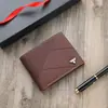 Billetera Corta para Hombre 2024 Tendencia de Moda Casual Porta Tarjetas Cremallera Cartera para Licencia de Conducir Gran Capacidad Billetera Portátil