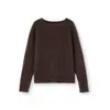 Suéter de Felpa Pequeña para Ropa de Hong Kong y Americana, Capa Base de Lana+Cachemira para Mujer, Estilo Otoño e Invierno, Capa Interior de Felpa