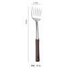 Juego de espátulas de acero inoxidable mango de madera antiquemaduras espátula para cocinar cuchara doméstica colador utensilios de cocina venta directa de fábrica