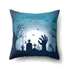 Fronha de Halloween TC617 Almofada Lombar de Carro Capa de Almofada de Abóbora para Sofá Fronha para Almofada de Escritório Casa Sala de Estar