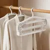 Percha para Colgar Ropa, Plegable, Extensible, Antideslizante, Hecha de PP, Puede Colgar Toallas, Toallas de Baño y Sábanas, Ahorra Espacio, Antideslizante