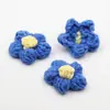 Broche de Flor Fofo Flor de Lã Tricotada Pinos Joias Roupas Bolsa Flor Pom Pom Pingente Corsage Acessórios
