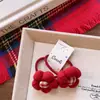 Pinza para el pelo de terciopelo con lazo para el Año Nuevo de niños coreanos para niñas, letras bordadas lindas, pasador festivo rojo brillante, pinza de saludo de Año Nuevo