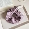2025 Nuevo Lazo para el Cabello de Cuero con Estampado de Leopardo Retro Coreano, Scrunchie Estampado, Cuerda para Moño de Cabello de Gama Alta, Accesorio para el Cabello