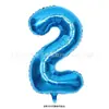 Globos Digitales Versión Americana de 32 pulgadas Globos de Película de Aluminio Oro Plata Decoración para Fiesta de Cumpleaños Boda Día de Año Nuevo Venta al por Mayor