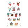 Ricklon Cross-border impermeável Natal Tattoo Sticker Holiday Party Papai Noel boneco de neve desenhos animados crianças tatuagem adesivo