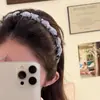 Faixa de Cabelo com Laço Estilo Ballet e Strass, Pente Invertido, para Mulheres, Lançamento 2025, Alta Qualidade, para Lavar o Rosto, com Dentes