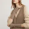 Luvas de Caxemira Extra Longas para Mulheres, Mangas de Tricô de Inverno para Proteger os Braços do Frio e Mangas Falsas e de Articulação Quentes
