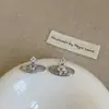 Clip para Oreja Hueso del Oído Perla Planeta Tridimensional Femenino Diseño de Nicho Sentido del Temperamento Moda Tendencia para Viajar Pendientes Versátiles Pendientes