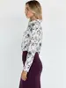 Camisa Holgada Estampada de Manga Larga para Mujer Tallas Grandes Estilo Fresco para Primavera y Otoño 2026 con un Aspecto Maduro y Elegante