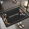 Tapete de Chão de Lama Diatomácea Desenho Animado Doméstico Absorção de Água Secagem Rápida Tapete de Chão de Banheiro Entrada de Vaso Sanitário Almofada de Pé Antiderrapante Venda por Atacado