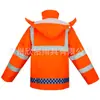 Naranja Rojo Naranja Impermeable de Sanidad Ropa de Trabajo Ropa Reflectante Carretera Mantenimiento de Carreteras Conjunto Dividido Superior e Inferior
