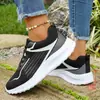 Zapatos deportivos de malla transpirable, ligeros, talla grande, novedad de verano, zapatos casuales de bloques de color para viajes, venta al por mayor transfronteriza