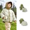 Roupas Infantis Balabala Jaqueta de Penas Infantil Meninos e Meninas Roupa de Inverno 2025 Novo Casaco Conjunto de Duas Peças de Lã para Bebê