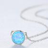 PAG &amp; MAG Versión coreana del colgante Aobao de ópalo simple para mujer, collar de plata S925, cadena de clavícula, joyería de fábrica al por mayor