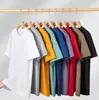 Camiseta Masculina de Manga Curta, Algodão Puro Pesado de Verão para Casal, Camiseta Básica Masculina Gola Redonda, Manga Curta Versátil de Verão com Caimento Solto