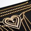 Accesorios Calientes para la Cintura de AliExpress Brillo de Pedrería Sexy Amor Cadena Larga Ropa Interior de Pedrería Accesorios de Cadena Corporal Mujeres