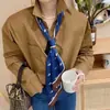 Nuevo Lazo de Moda 14*150 Bufanda Larga Puntiaguda de Seda Artificial Accesorio Decorativo Versátil para Atar Bolsas y Atar Alrededor del Cuello