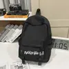 Mochila Casual Simples Estilo Japonês Transfronteiriça, Bolsa Escolar para Mulheres, Versão Coreana, Cor Sólida, Mochila Estilo Casal, Estilo Ins para Alunos do Ensino Médio