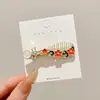 Presilhas de cabelo de alta qualidade, estilo coreano, nicho, para mulheres, doces e de luxo leve, estilosas e versáteis, presilhas laterais sem costura para franja