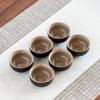Juego de Té Kung Fu Taza de Té Pequeña Tazón de Té de Cerámica Taza de Té Individual para el Hogar Horno Ge Cerámica Negra Taza Maestra Personalizada