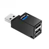 Extensor USB 3.0 Um para Três Divisor Multi-Porta Hub Conversor USB de Alta Velocidade para Laptop Estação de Docking