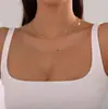2025 Collar Colgante Apilado de Capas Transfronterizo de Amazon Material de Cobre Exquisito Elegante Cadena para Clavícula Regalo para Novia