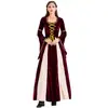 Disfraz de Diosa Griega Princesa Reina de Palacio para Halloween Medieval Retro Falda Larga Disfraz para Actuación Teatral