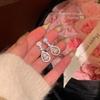 Aretes de Gota de Agua de Diamantes Brillantes de Lujo Ligero para Mujer Nuevo 2024 Aretes Elegantes y Femeninos Aretes para Mujer Estilo Ins