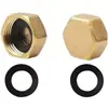 Tapa de Enchufe de Cobre con Rosca Interna 3/4 Transfronteriza Desviador de Tubería de Agua Grifo Enchufe de 6 Puntas Tapón de Rosca Interna de Tubería Tapón de 4 Puntas 1/2