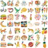 50 Pegatinas Coloridas Arte Pintado Impermeables Decoración para Manualidades, Cuaderno, Maleta, Teléfono Móvil