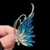 Traje Elegante Accesorios de Alta Gama Broche para Mujer, Broche Exquisito Degradado, Pin de Cristal a la Moda, Broche de Mariposa