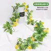 Enredadera de rosas flores artificiales para decoración, cubriendo tuberías de aire acondicionado interiores, embelleciendo tuberías de calefacción, hojas verdes de plástico, flores pequeñas falsas