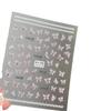 Adesivo de Arte para Unhas Borboleta Roxo Taro 2024 Novo Shell Light Tridimensional Inteligente Relevo Armadura de Unha Decoração